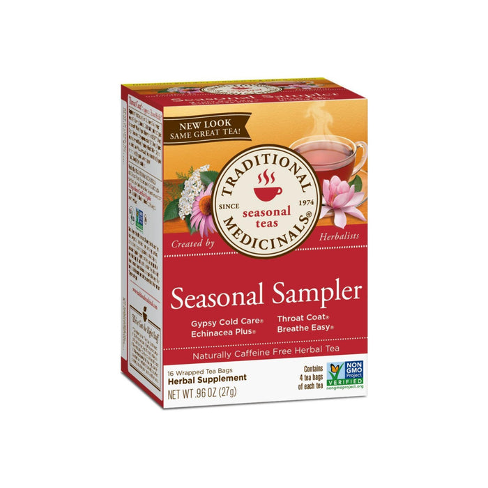 Traditional Medicinals Seasonal Tea Sampler Variety Pack 16 ea