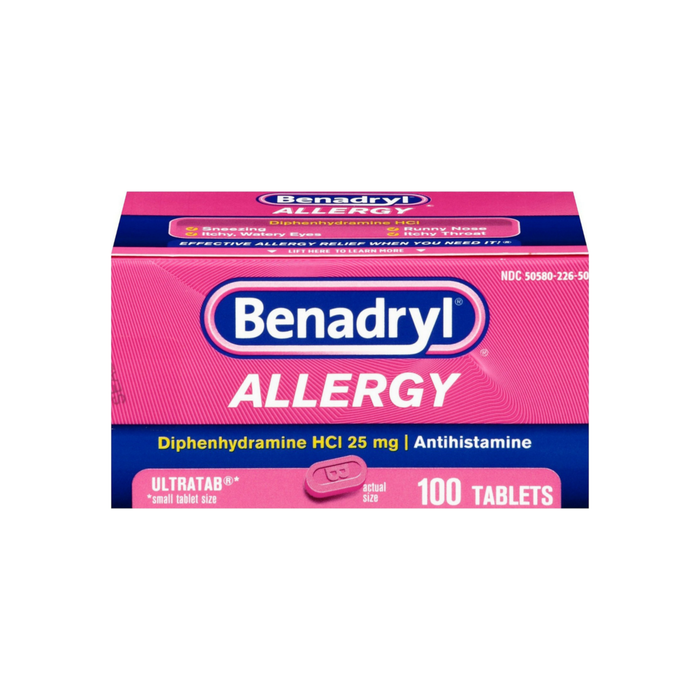 Benadryl Allergy Ultratab Tablets 100 ea