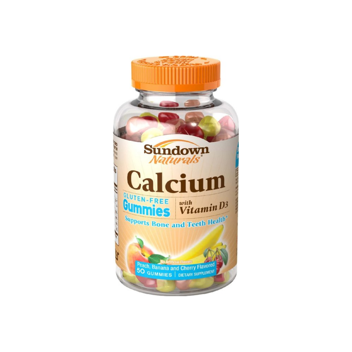 Sundown Naturals Calcium Gummies with Vitamin D3, 50 ea