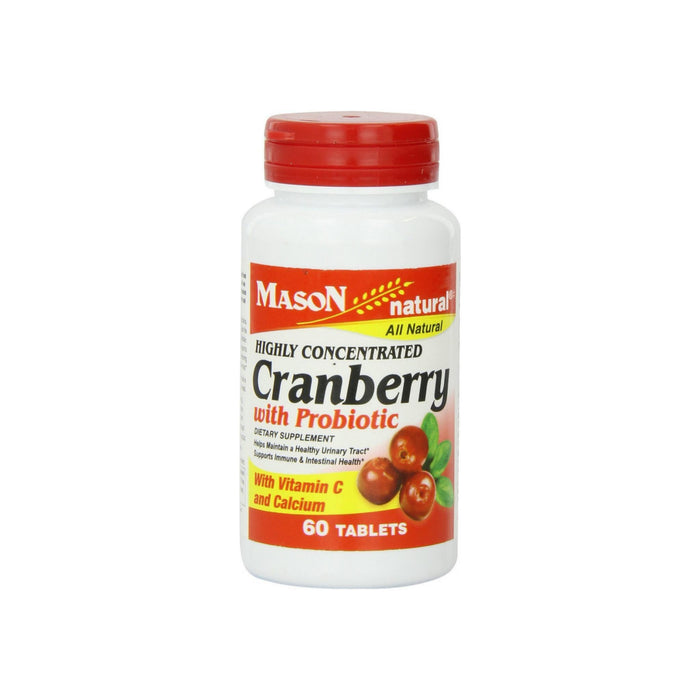 Mason Natural Highly Concentrated Cranberry with Probiotic Tablets 60 ea