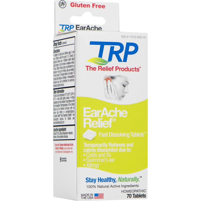 The Relief Products EarAche Relief Homeopathic Fast Dissolving Tablets 70 ea