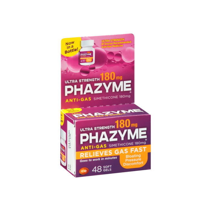 Phazyme Ultra Strength Softgel 180 mg 48 ea