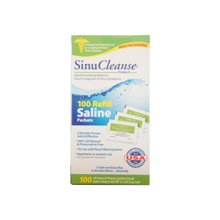 SinuCleanse Saline Refills Packets 100 Each