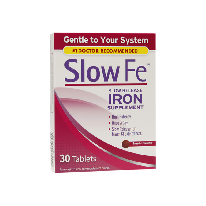 Slow Fe Slow Release Iron, Tablets 30 ea
