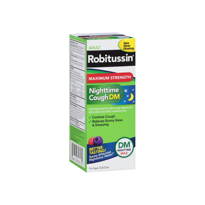 Robitussin Adult Maximum Strength Nighttime Cough DM Max Liquid 8 oz
