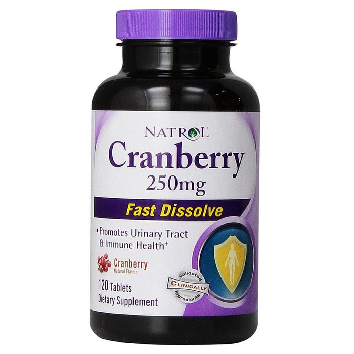 Natrol Cranberry Fast Dissolve Tablets, 250 mg 120 ea