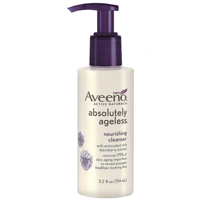 AVEENO Active Naturals Absolutely Ageless Nourishing Cleanser, Blackberry 5.2 oz