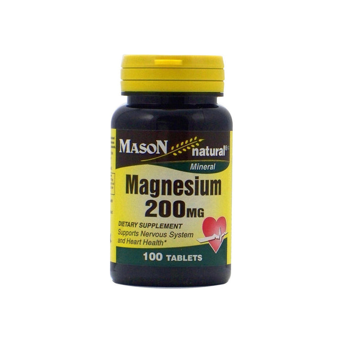 Mason Natural Magnesium 200 mg Tablets 100 ea