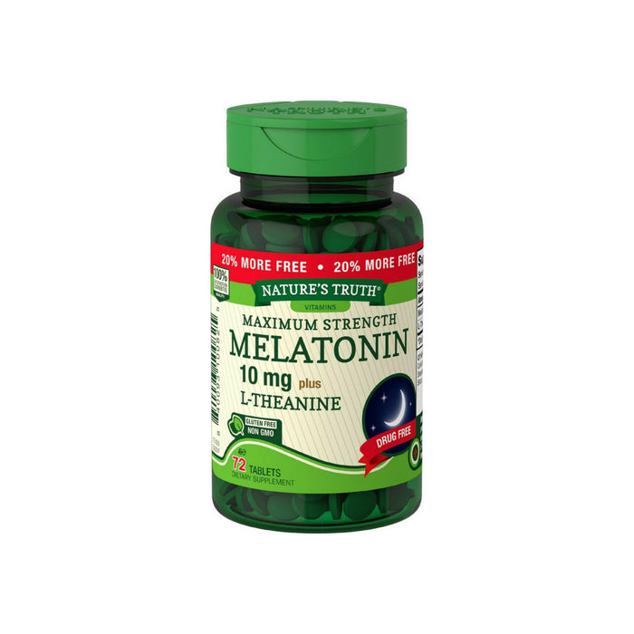 Nature's Truth Maximum Strength Melatonin 10 mg Tablets 72 ea