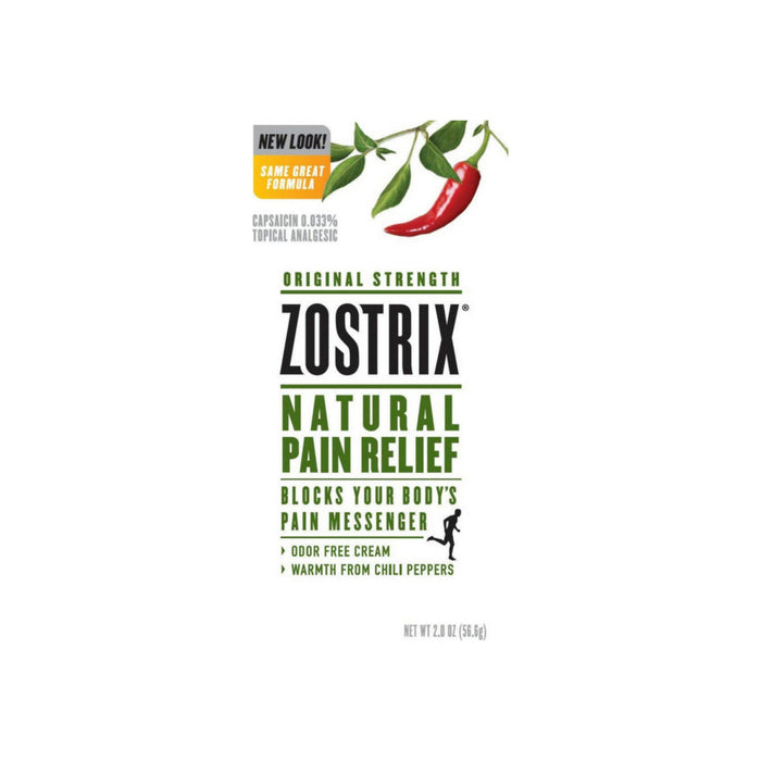 Zostrix Original Strength Natural Pain Relief Cream 2 oz