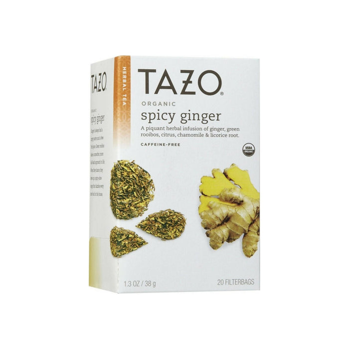 Tazo Organic Tea, Spicy Ginger 20 ea
