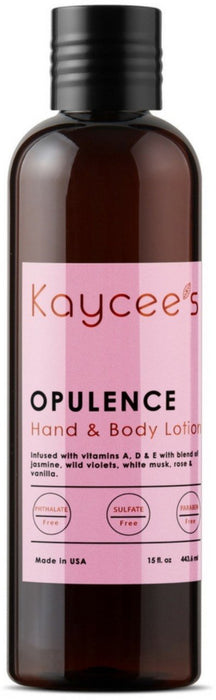 Kaycee's Cosmetics Hand and Body Lotion, Opulence 15 oz