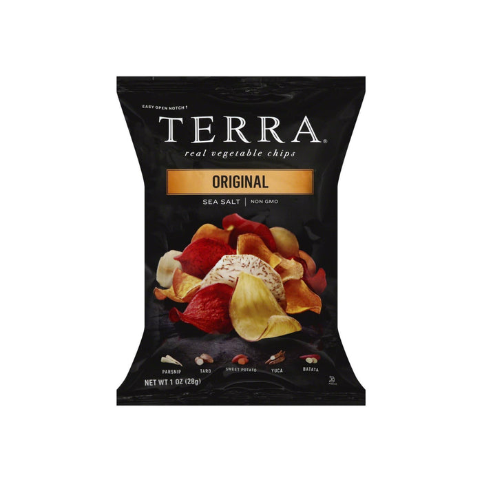 Terra Real Vegetable Chips, 1 oz bags, Original with Sea Salt 24 ea