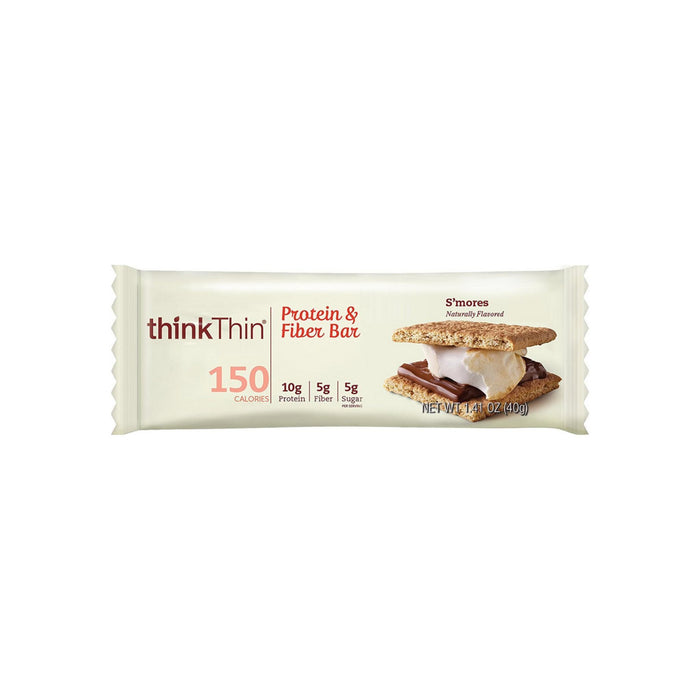 Think Thin Protein & Fiber, 1.41 oz bars, S'mores 10 ea