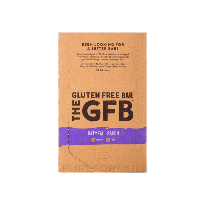 GFB Gluten-Free, 2.05 oz Bars, Oatmeal Raisin Bar, 12 ea