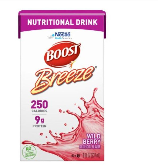 Boost Breeze Oral Supplement Wild Berry Flavor 8 oz, 27 Count