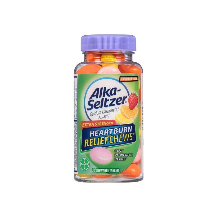 Alka-Seltzer Heartburn ReliefChews Chewable Tablets, Assorted Fruit 36 ea