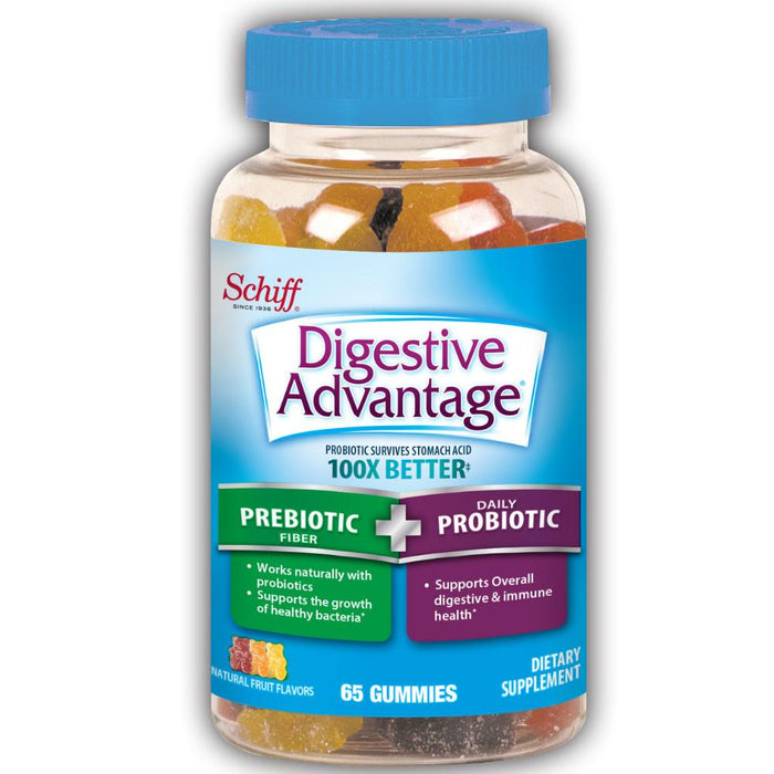 Digestive Advantage Prebiotic Fiber Plus Probiotic Gummies 65 ea