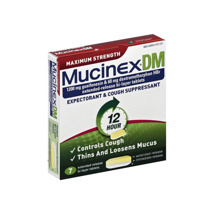 Mucinex DM Max Strength Extended Release Bi-Layer Tablets 7 ea