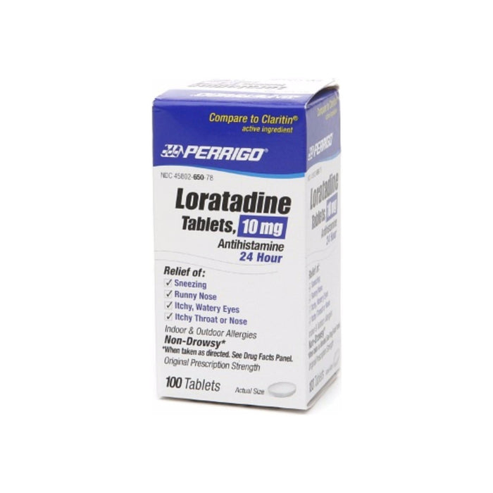 Perrigo 24 Hour Allergy Relief, Loratadine 100 ea