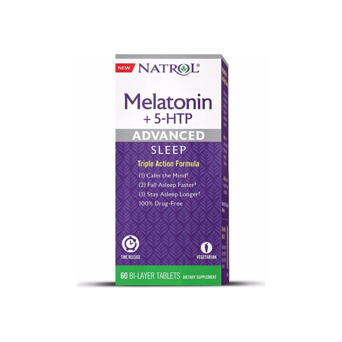 Natrol Advanced Sleep Melatonin + 5 HTP Bi-Layer Tablets 60 ea