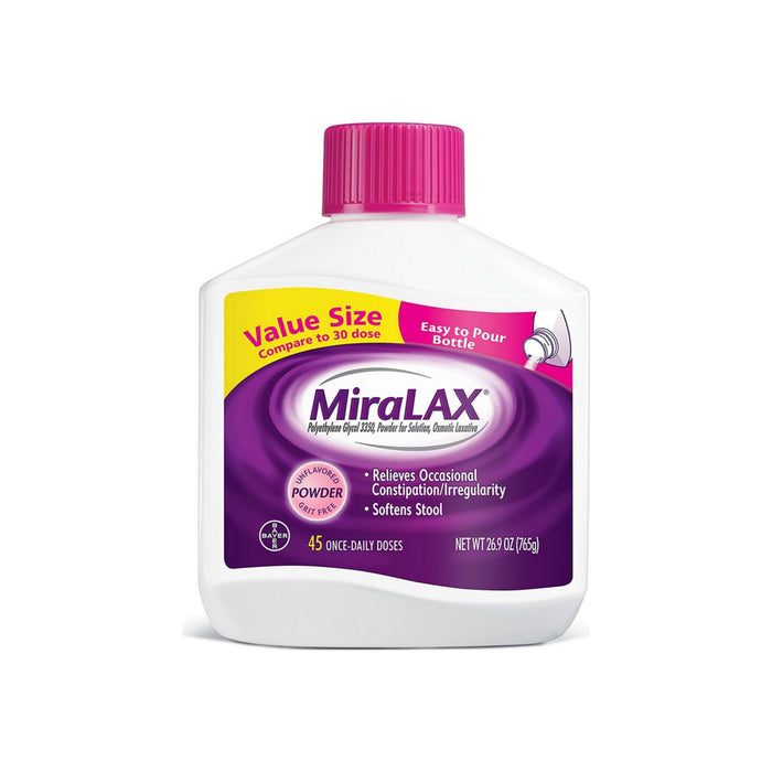 Miralax  Powder Laxative, 45 Doses 26.9 oz
