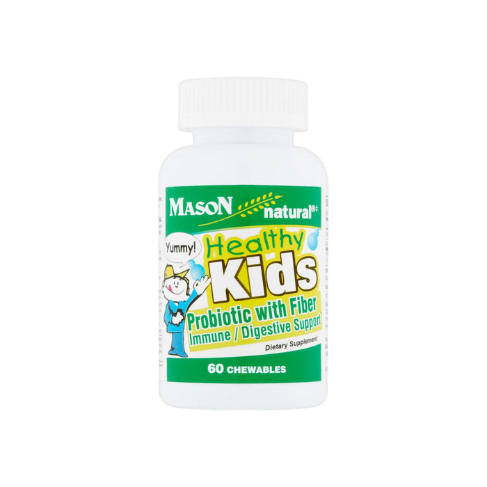 Mason Natural Healthy Kids Probiotic with Fiber Immune/Digestive Support Chewable Tablets 60 ea