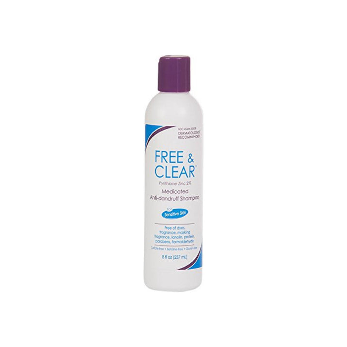 Free & Clear Medicated Anti-Dandruff Shampoo 8 oz