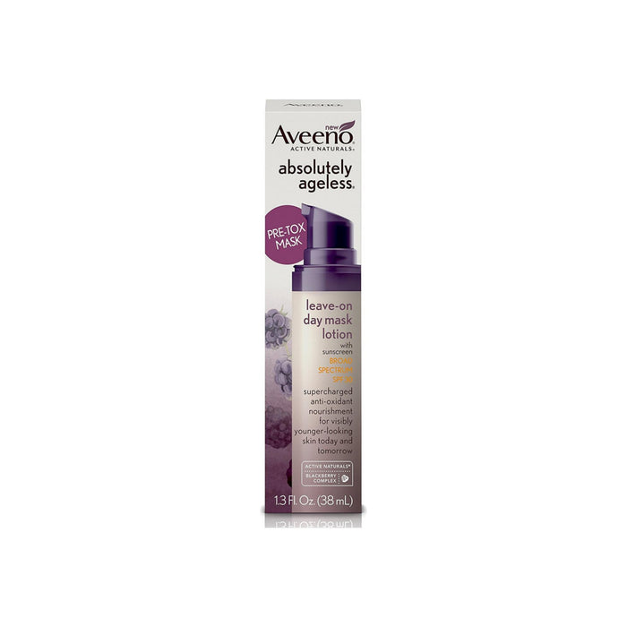 AVEENO Absolutely Ageless Leave-on Day Mask Face Lotion with SPF 30, Anti-Aging Skin Care 1.3 oz