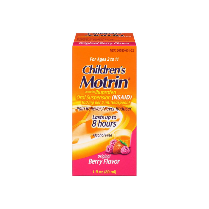 Motrin Children's Pain Reliever & Fever Reducer, Original Berry 1 oz