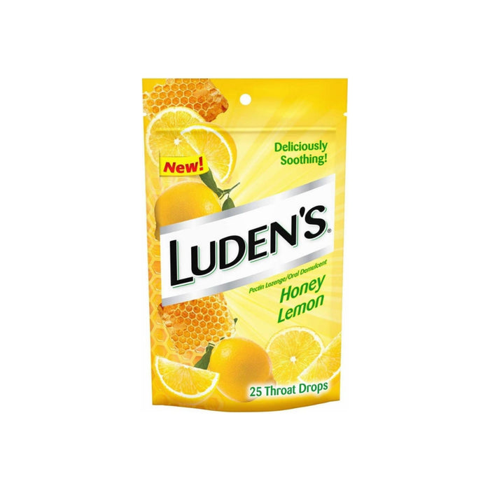 Luden's Honey Lemon Menthol Lozenge 25 ea