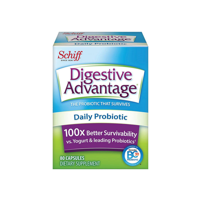 Digestive Advantage Daily Probiotic - Survives Better Than 50 Billion Capsules 80 ea