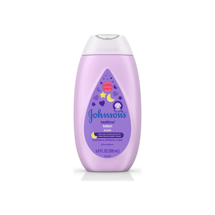 Johnson's Bedtime Baby Lotion with NaturalCalm Essences, Hypoallergenic & Paraben Free 6.8 oz