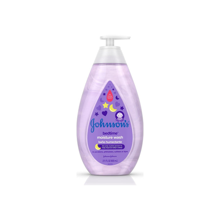 JOHNSON'S Tear-Free Bedtime Baby Moisture Wash with Soothing NaturalCalm Aromas, 27.1 oz