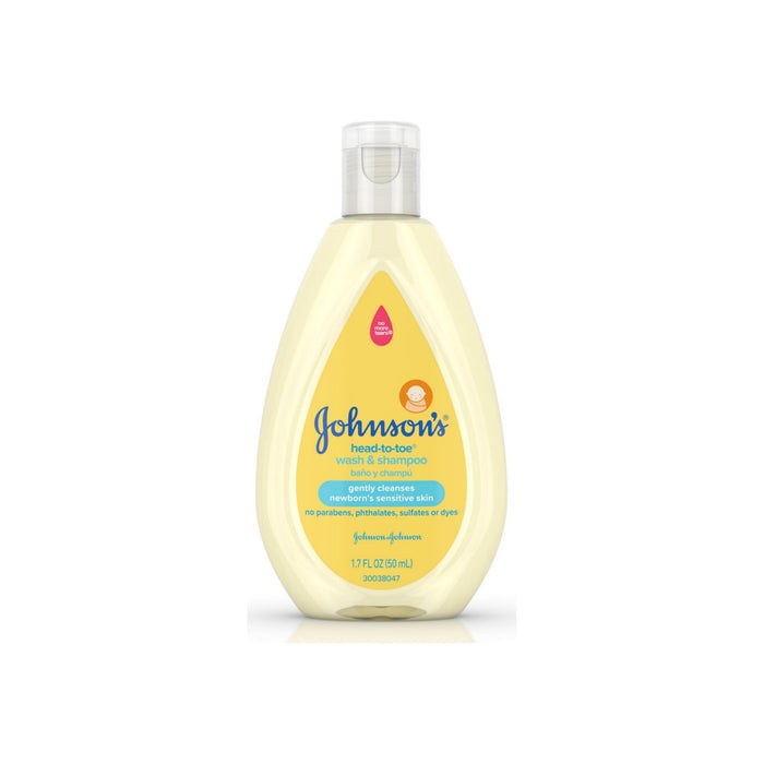 JOHNSON'S Head-To-Toe Gentle Tear-Free Baby Wash & Shampoo for Baby™ Sensitive Skin 1.70 oz