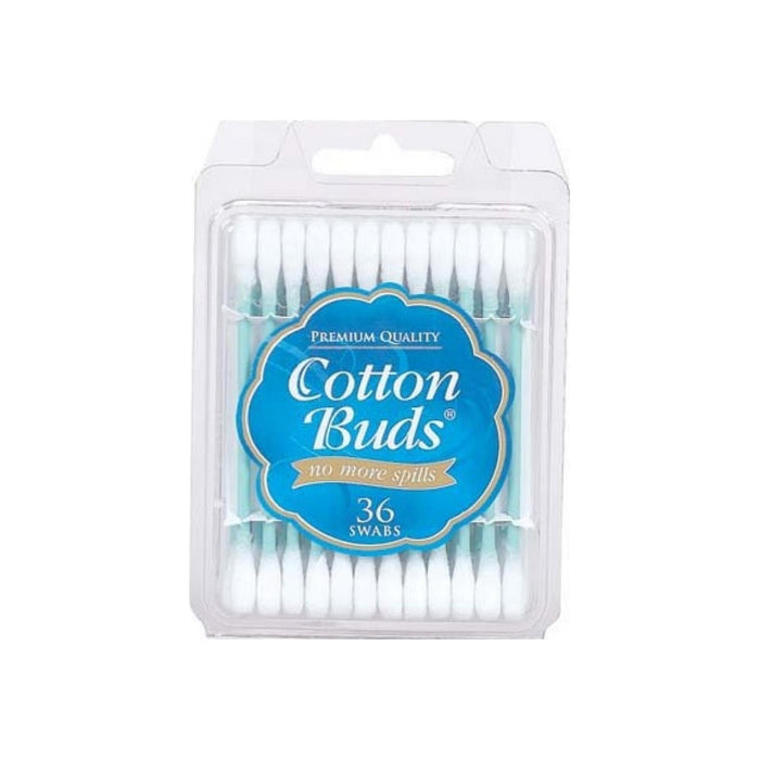 Cotton Buds Travel Size Premium Cotton Swabs Color May Vary 36 ea