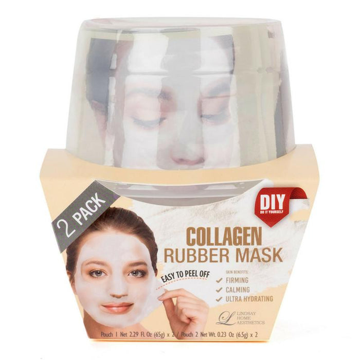 LINDSAY HOME AESTHETICS 2 Pack Collagen Rubber Mask 5.04  oz