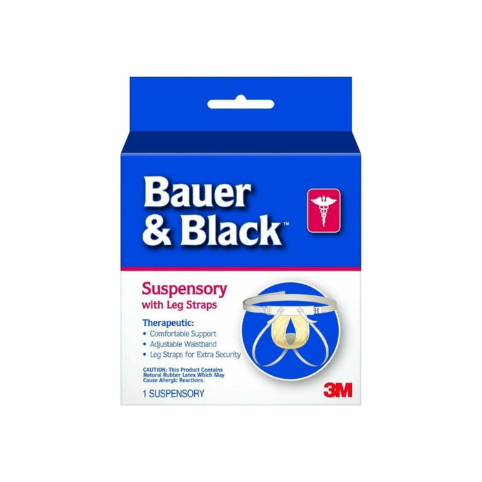 BD Bauer and Black Suspensory W/Leg Straps, 1/Ea, Medium, BD201161 - 1 ea