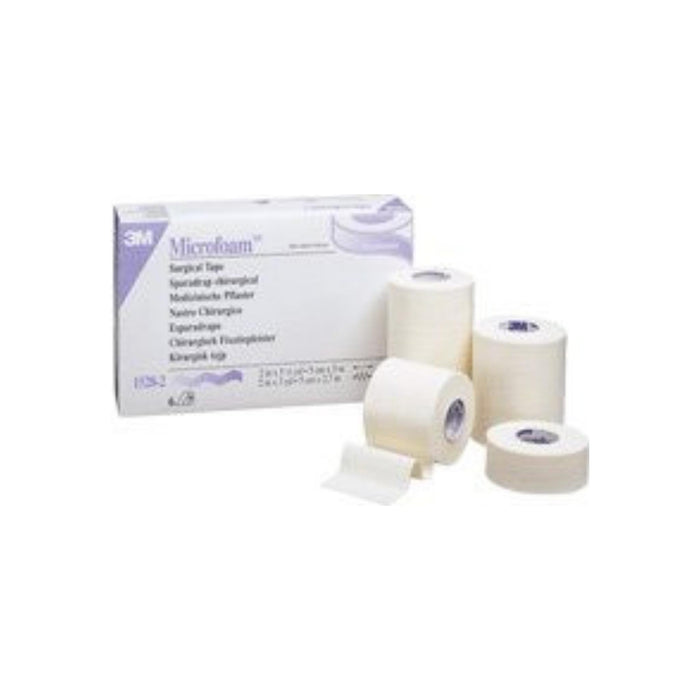 Medical Tape 3M Microfoam Water Resistant Foam  Acrylic Adhesive 2" X 5 1/2 Yard White NonSterile - 1 ea