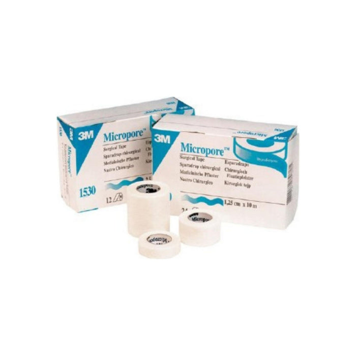 Medical Tape 3M Micropore Skin Friendly Paper 1/2" X 10 Yard White NonSterile - 1 ea