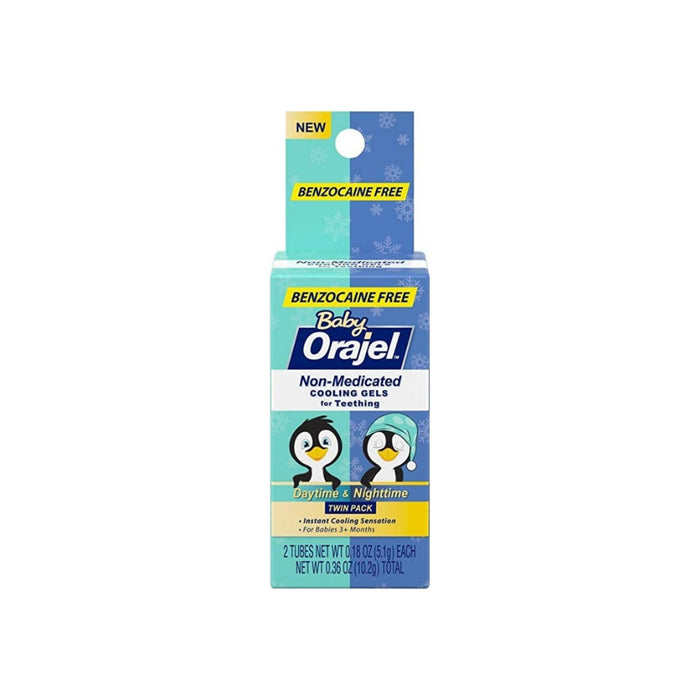 Baby Orajel, Non-Medicated Cooling Gels For Teething Daytime & Nighttime 0.18 oz