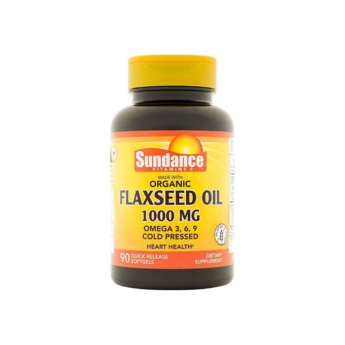 Sundance Flaxseed Oil 1000 mg Tablets, 90 ea