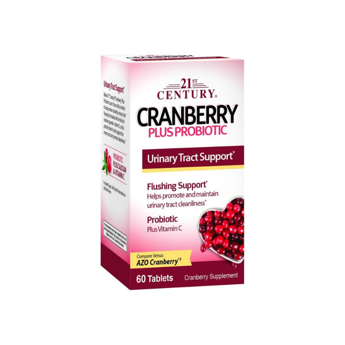 21st Century Cranberry Plus Probiotic Tablets, 60 ea
