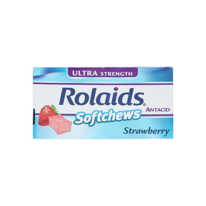 Rolaids Ultra Strength Antacid Softchews, 6 Strawberry Chews