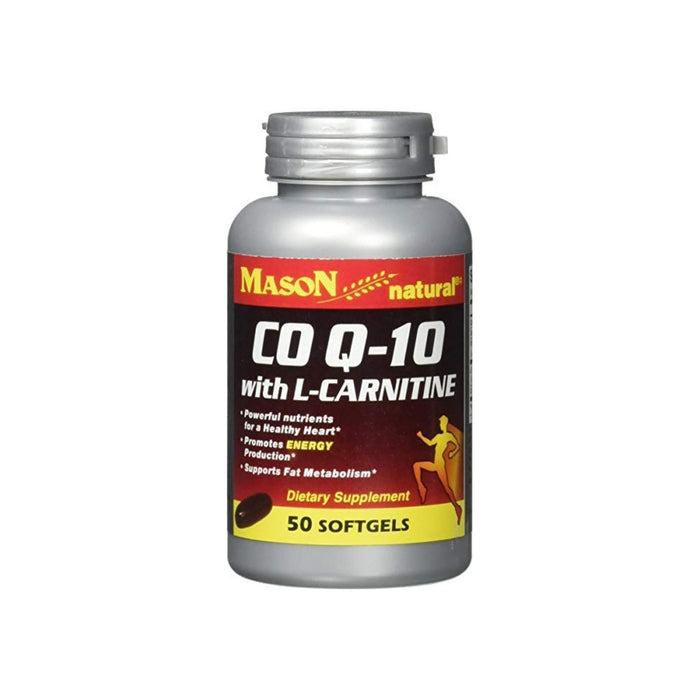 Mason Natural CO Q-10 with L-Carnitine Softgels,  50 ea