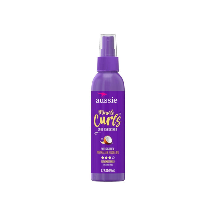 Aussie Miracle Curls Refresher Spray With Coconut & Jojoba 5.7 oz