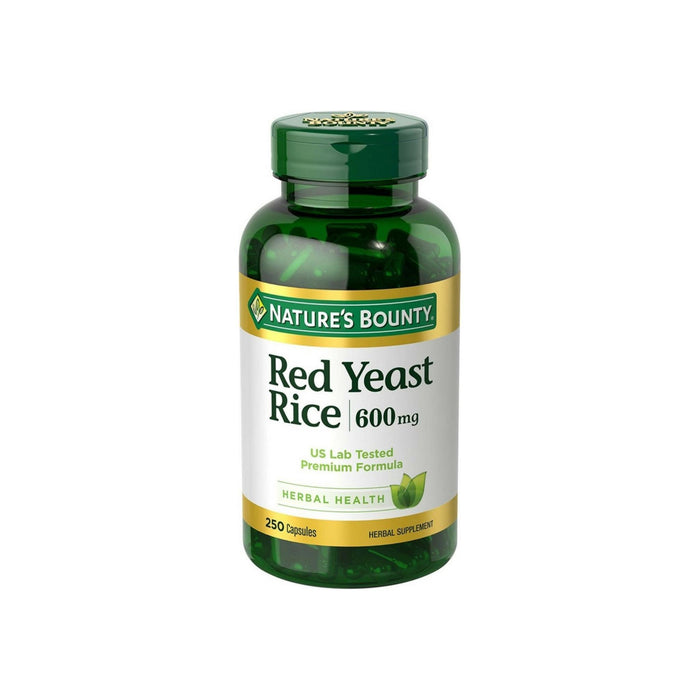 Nature's Bounty Red Yeast Rice 600 mg Capsules 250 ea