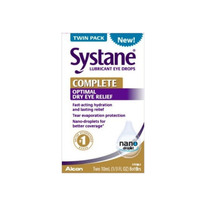 Systane Complete Optimal Dry Eye Relief Drops, 2 ea