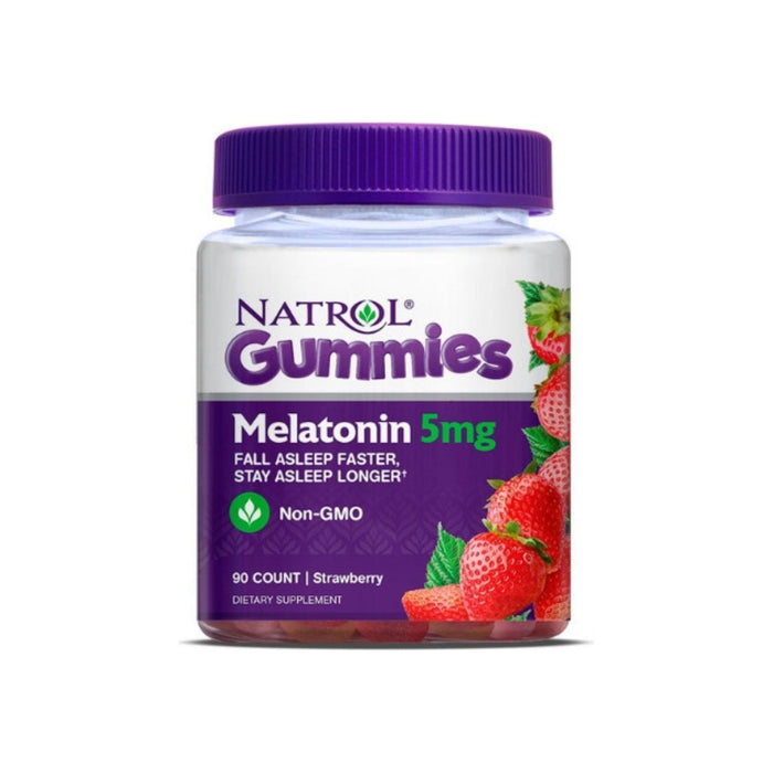 Natrol Melatonin 5mg Sleep Aid Gummies, Strawberry, 90 ea