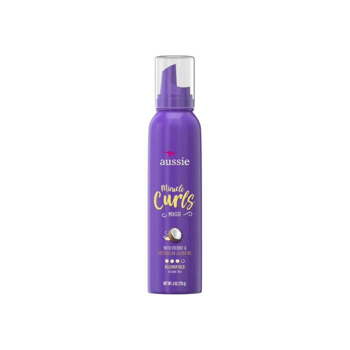 Aussie Miracle Curls Mousse With Coconut And Australian Jojoba Oil, 6 oz